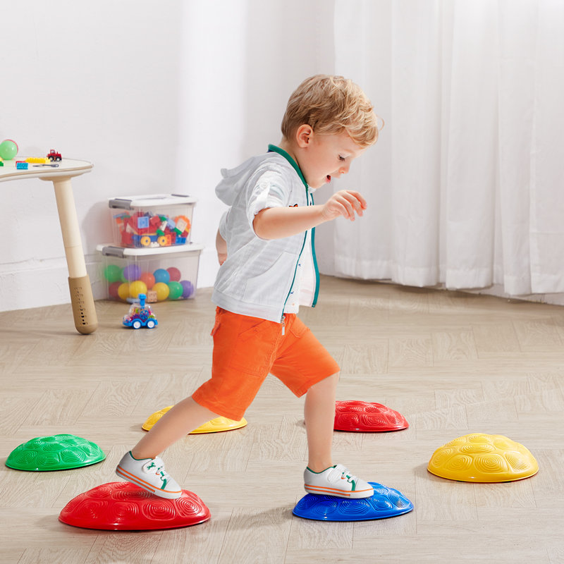 Kids Balance Stepping Stones Sensory Obstacle Course 6 PCS Outdoor Outdoor