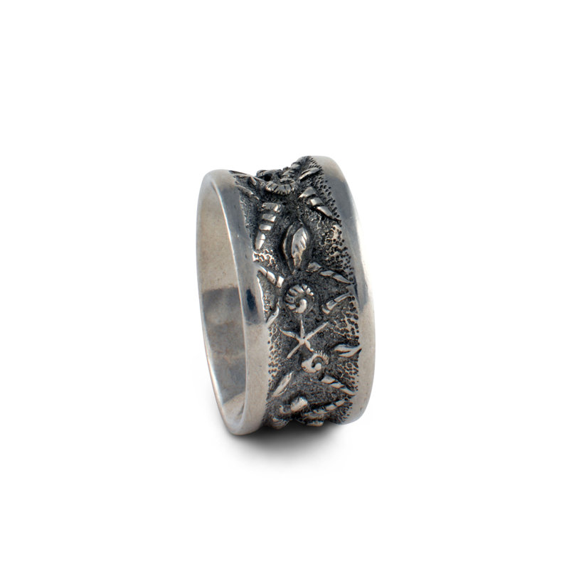 Coastal Tide Pool Metal Napkin Ring