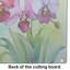 Orchids in Watercolor Glass Cutting Board Large