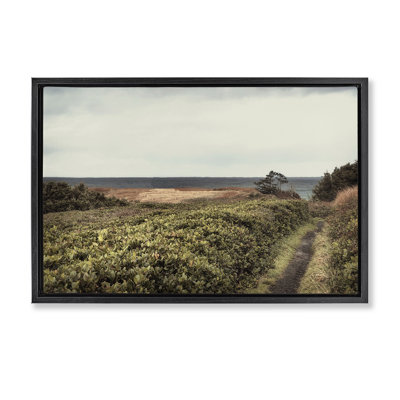  Toile flottante encadrée Serene Coastal Pathway par Andy Amos