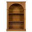 Bibliothèque ouverte sur 3 niveaux, bibliothèque autoportante traditionnelle avec bordure décorative perlée