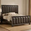 Mobilier de chambre à coucher de style moderne avec tête de lit espresso 1pc-2083825270