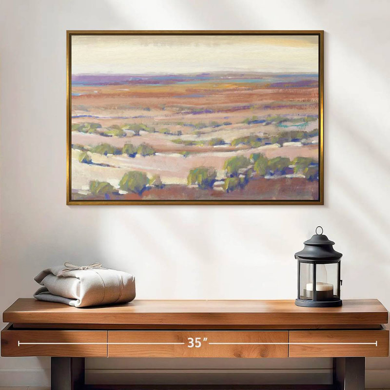 High Desert Pastels I, 25 po x 17 po, Cadre flottant doré