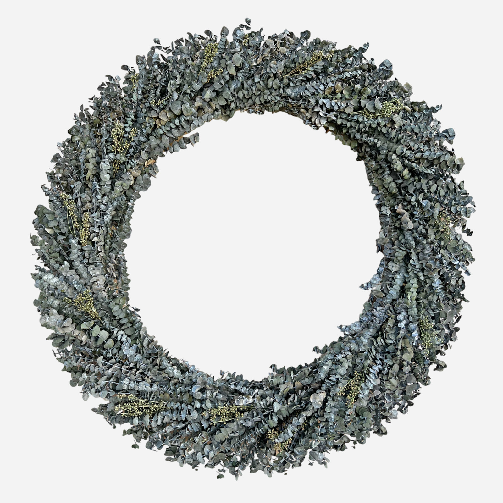 Handcrafted Eucalyptus Wreath, 50" W x 50" H x  5" D