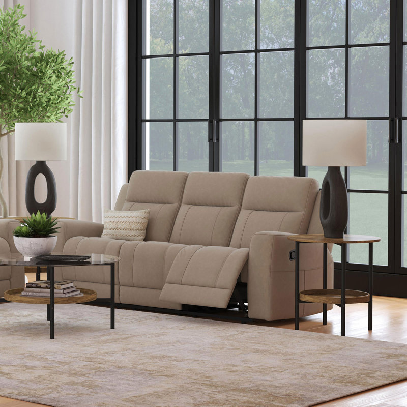 Upholstered Reclining Sofa