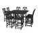 Braxton Rectangular 8 - Person 59.5'' Long Bar Height Dining Set