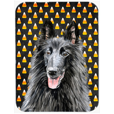 Planche à découper en verre caroline belge belge berger Halloween Candy Corn