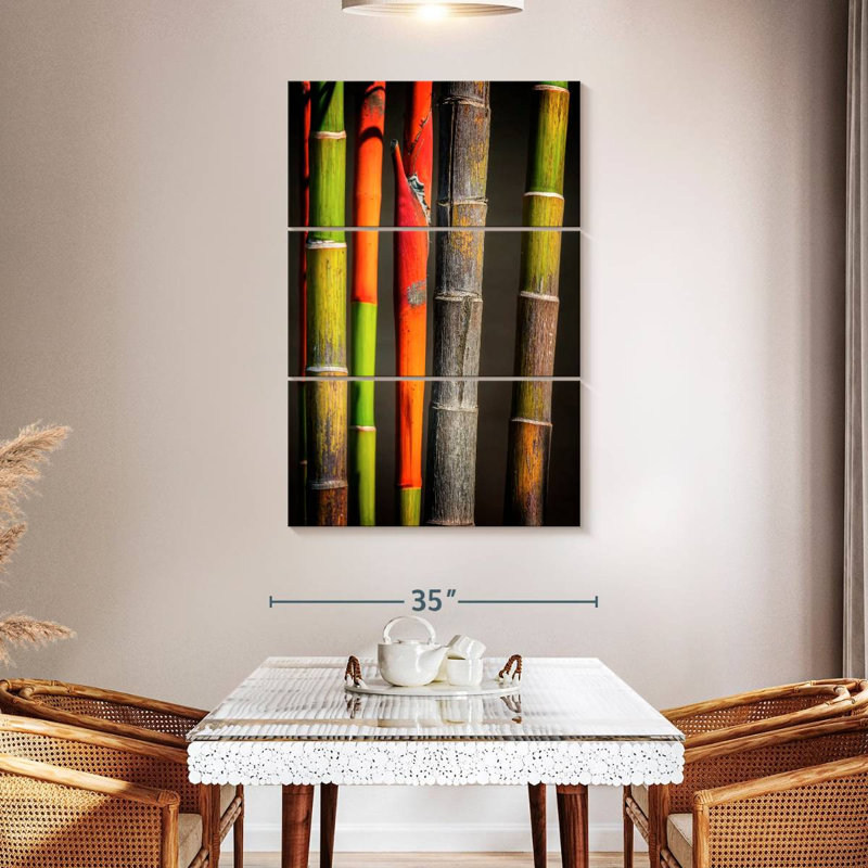 Harnek Bamboo Stems, 50" H x 32" W