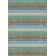 Brushstroke Striped Handmade Tufted Wool Dark Blue/Yellow Area Rug