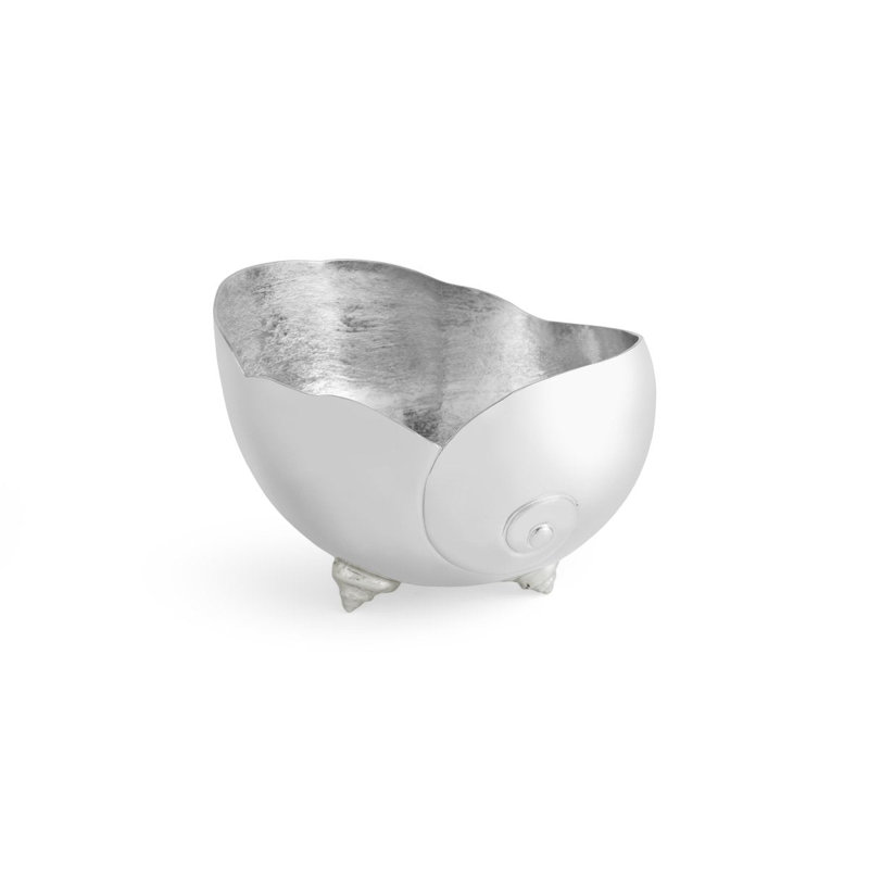 Ocean Reef Moon Shell Bowl, 4" H x 5.5" W x 6.5" D
