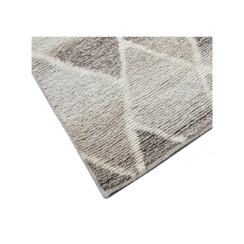 Tapis naturel en laine touffeté à la main, Rectangle de 10 pi x 14 pi