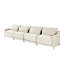 Canapé modulaire en chenille 4 places avec coussins lombaires, siège de salon moderne et ergonomique-887023966-887023953