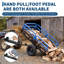 Heavy Duty Steel Garden Dump Cart with Removable Sides, 205 cm D x 73 cm W x 63 cm H, 680 kg Tipping Utility Trailer