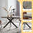 Cappelletti Round Steel Pedestal Dining Table Set-810087412-868054043