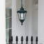 Drayton IP44 black lantern pendant