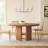 Luce Round Solid Wood Dining Table-1763683495