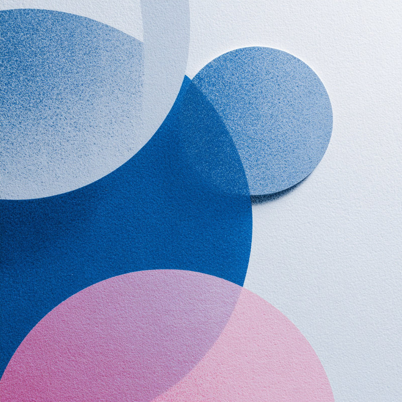 Circles in Harmony II, art mural sur toile tendue