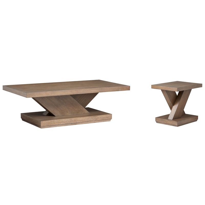 Table basse avec table de bout Rimmer, 2 pièces: table basse, table de bout