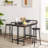 Modern Industrial Console Entryway Table with Power Outlets and USB Ports, Narrow Sofa Table with Metal Frame and Engineered Wood Top-1069811219-1069811221