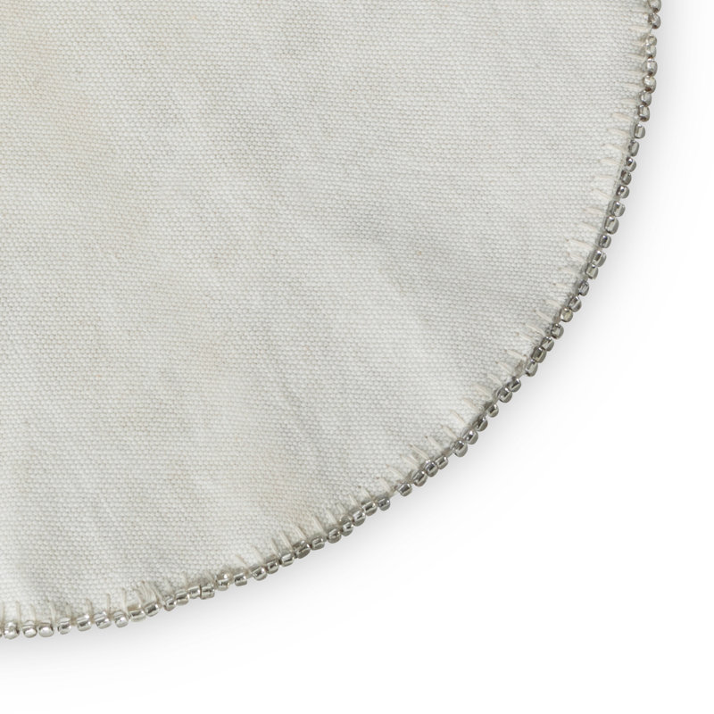 Upcycled Tent Canvas Beaded Mat