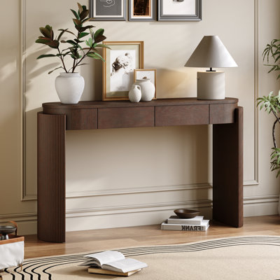 Console à cannelures avec 2 tiroirs