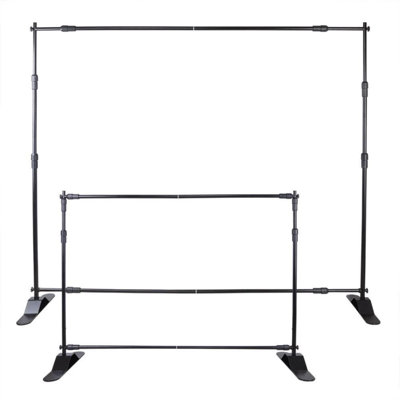 10Pcs 8' X 8' - 10' X 8' Backdrop Banner Stand Step And Repeat Adjustable Telescopic Height And Width