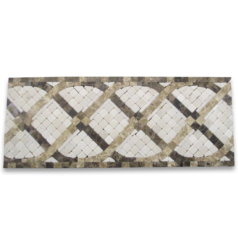 Emperador 4.75" x 12" Marble Mosaic Wall & Floor Tile