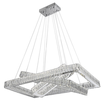 Lustre géométrique unique à DEL intégré Nadell Elegance