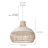 Calpella -Natural and White Rattan Light Pendant-2078343070