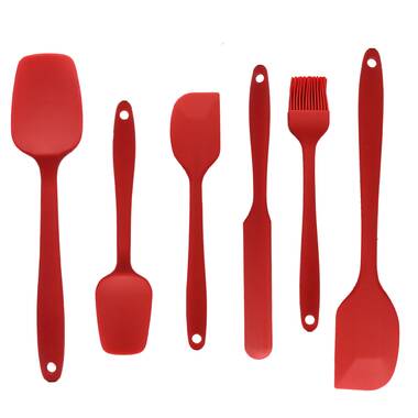 unp a kuscor 6 pieces silicone mixing spoons, 8 inch heat