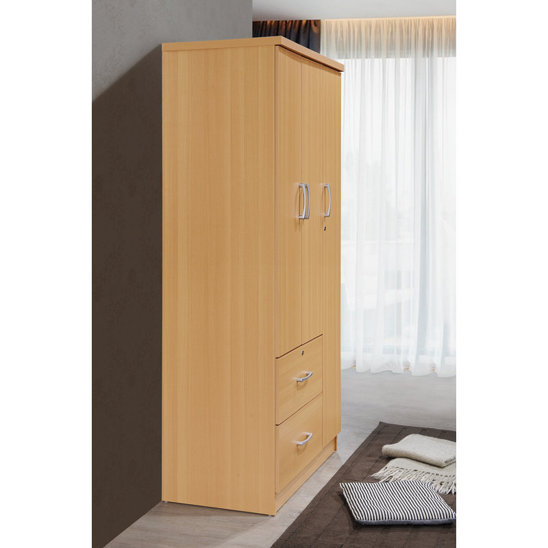 Armoire 3 portes Blankenship, Hêtre