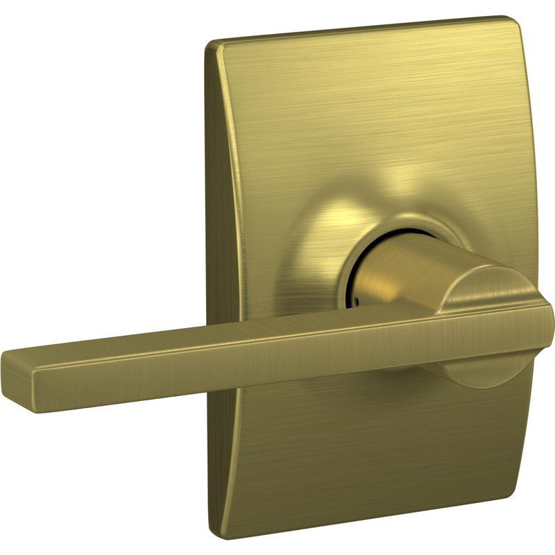 Satin Brass Door Lever