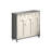47.24" White and gray Solid wood Pine Shoe Storage