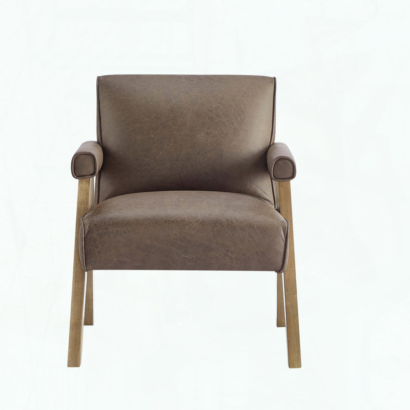 Fauteuil moderne en similicuir Nessi - espresso, Espresso