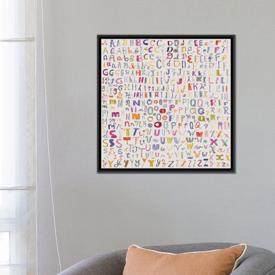 Alphabétique par Sara Franklin - Impression sur toile tendue sur châssis