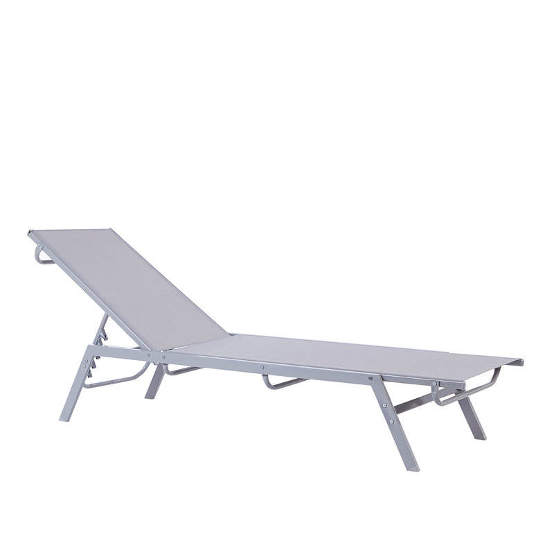 Quinebaug 197cm Long Reclining Single Chaise, Grey