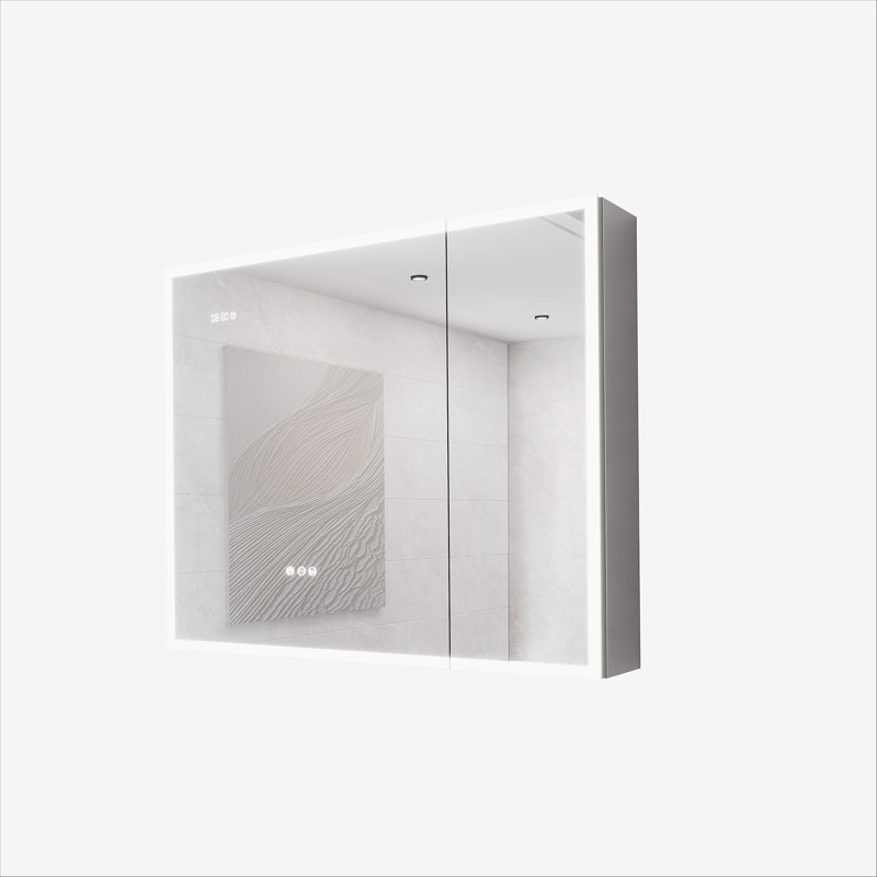 Pharmacie pour salle de bain avec lumières, Pharmacie à DEL avec miroir