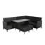 Wicker 7 - Person Garden Lounge Set with Cushions-179835387-185278871