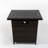 28Inch Wicker Square Fire Pit Table
