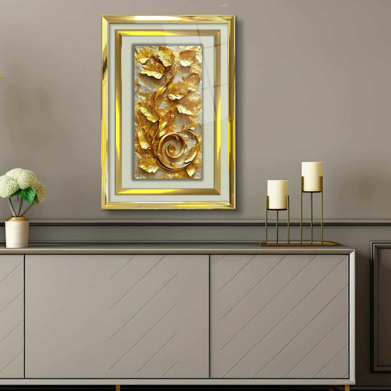 Elegant Decorative Framed Painting, 17.0 x 25.6 inches | 100% Acrylic Glass (Thickness: 0.04 inches) & Solid Wood Frame (Thickness: 1.0 inches) | Perfect Wall Art for Living Room, Bedroom & Office Decor