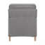 Fauteuil inclinable traditionnel gris en tissu gris