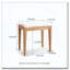 Tabouret de coiffeuse en bois massif de chêne rouge-1689809401