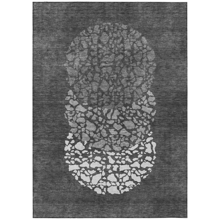 Abstract Machine Woven Polyester Indoor / Outdoor Area Rug