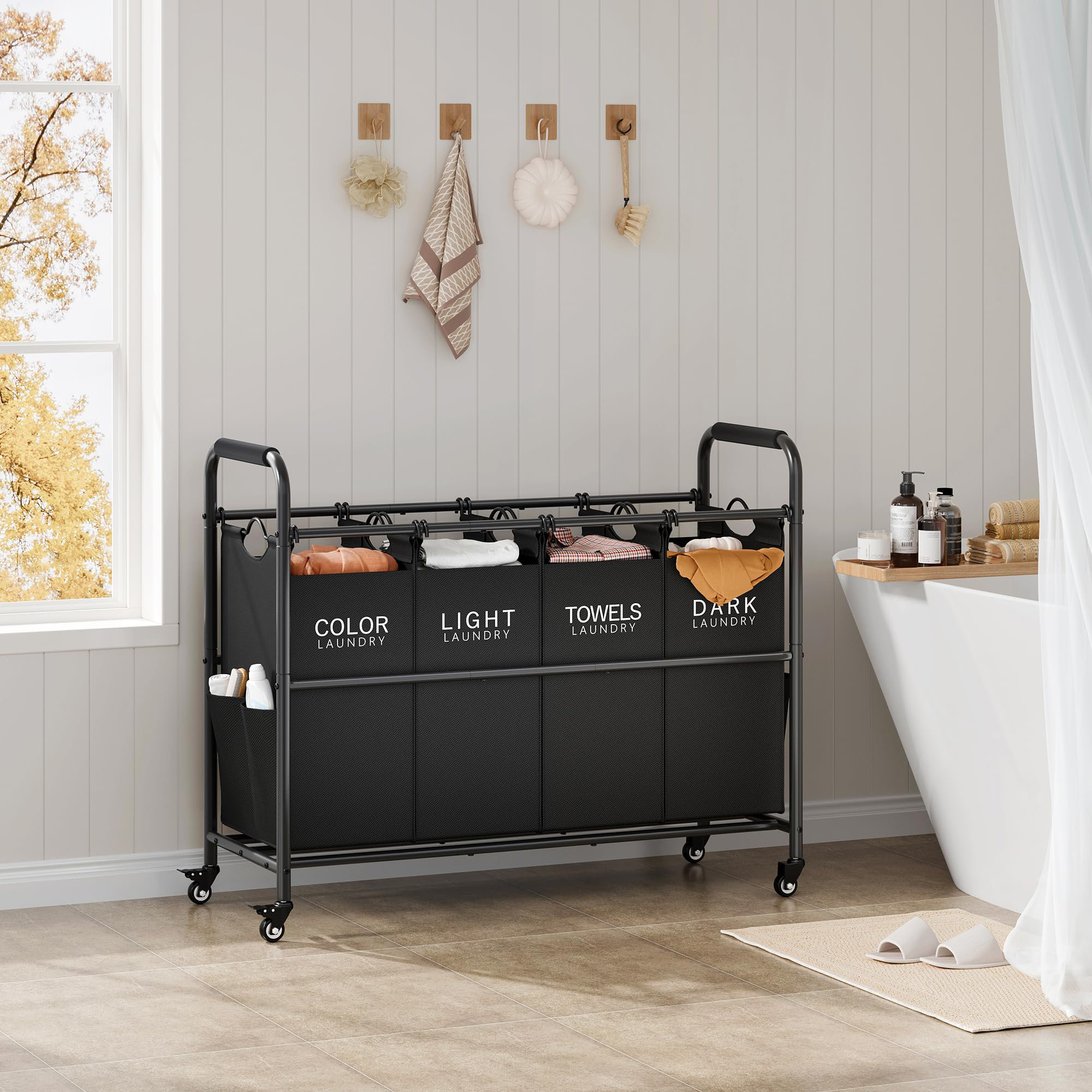 Latitude Run® 4 Section Laundry Hamper Sorter | Wayfair