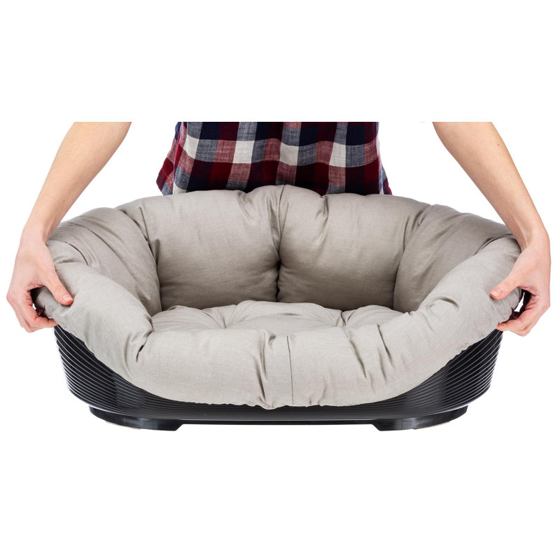 Cotton Pet Bed, 32cm H x 96cm W x 71cm D