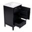 Meuble-lavabo de salle de bain avec lavabo, armoire de rangement avec porte et tiroir