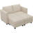 Vevey 5-Piece 59'' Wide Corduroy Sectional Storage Couch Modular Sofa Bed Small Sofa Sleeper For Apartment Livingroom Bedroom-1135844743