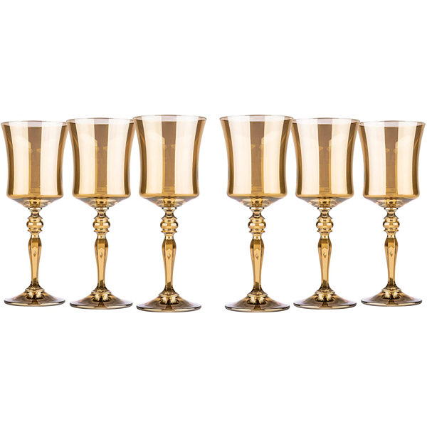 Ashland 10 oz. Crystal All Purpose Wine Glass (Set of 4) Rosdorf Park