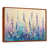 Toile avec cadre flottant brun