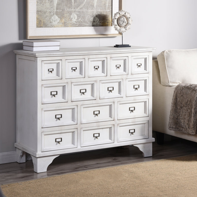 Commode d'appoint 15 tiroirs Apothecary